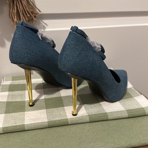Nine West Trevs pump, in Denim - Picture 4 of 8